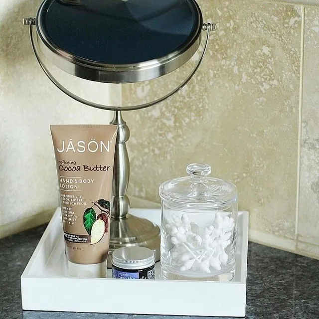 Durable Lightweight Bliss Clear Acrylic Canisters Ideally Sized For Bath Salts,Cotton Balls Or