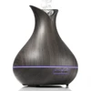 Portable ultrasound machine vase shape wooden paint ultrasonic aroma diffuser 400ml