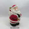 2018 Porcelain candy jar with Christmas man ceramic lid