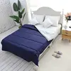 Reversible Microfiber Comforter - Full/Queen, Nave/Grey