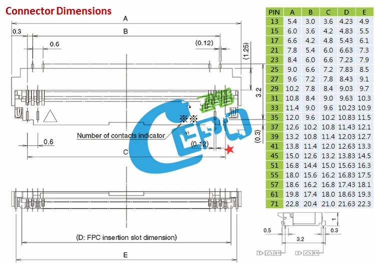 Pin Test Extension Line Fpc Mm Spacing Fpc Flexible Flat Cable Lcd Screen Flexible Line Zif