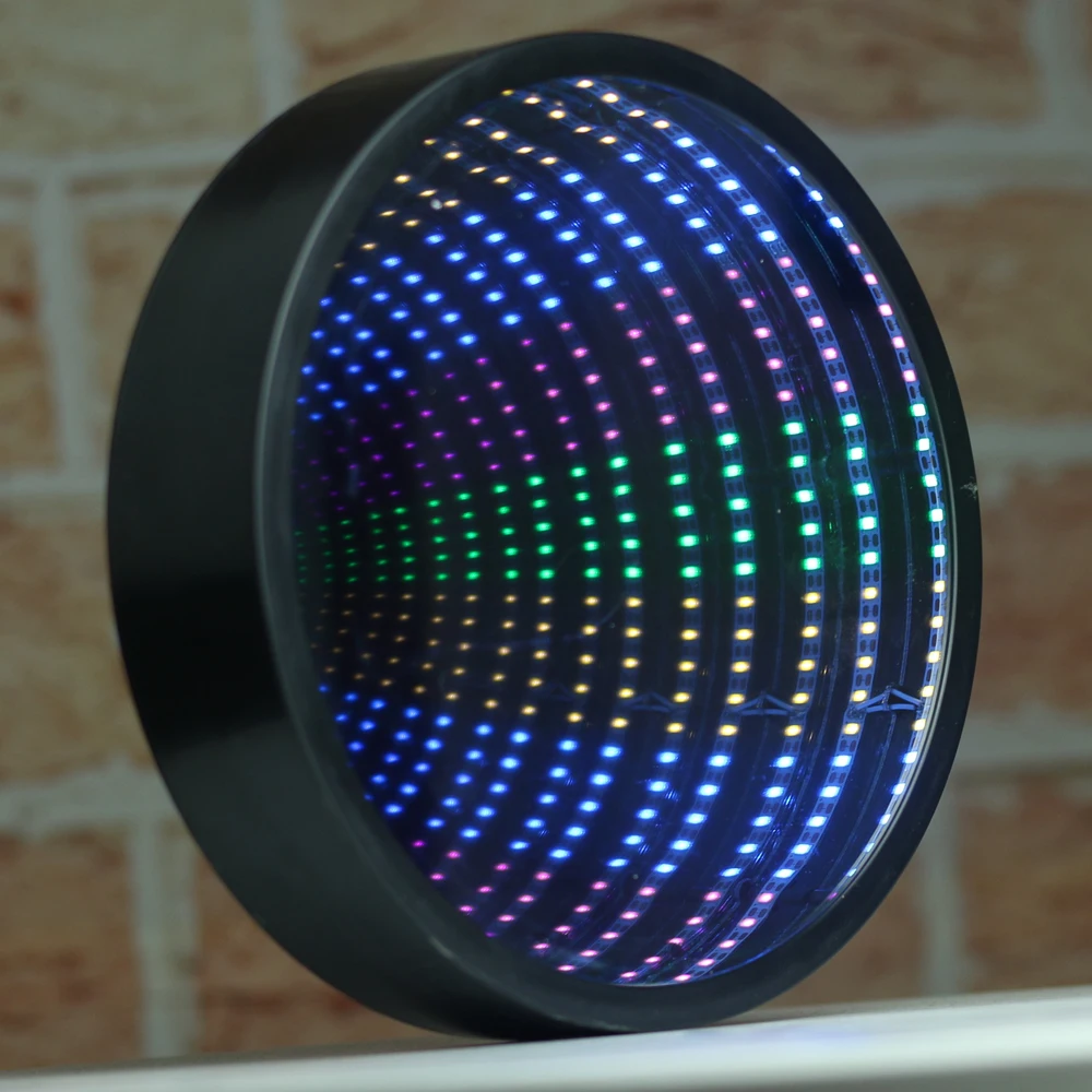 infinity mirror tunnel lamp