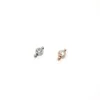 Trade assurance stainless steel cz diamond connectors white zircon jewellery charms