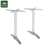 Double Tube Cast Aluminum Table Leg For Office