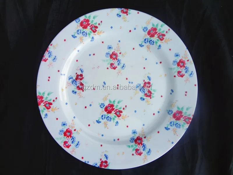 10 Inch Round Dinner Plate 30% Melamine&100% Melamine Materi