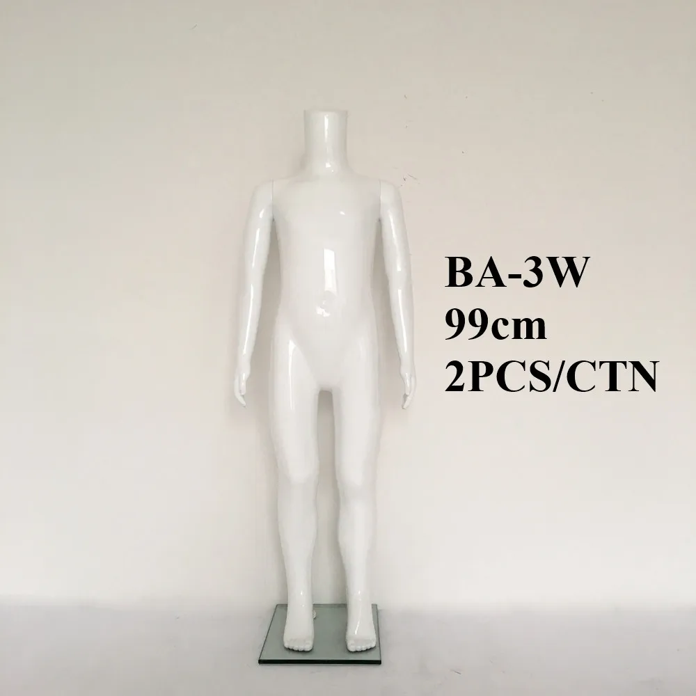 Unisex Child Plastic Glossy Mannequin in White 42 H Inches 