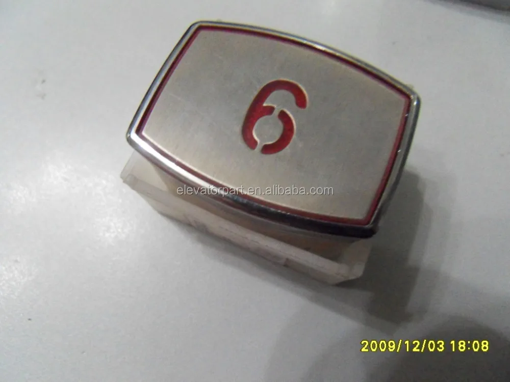 Bouton D'ascenseur Inoxydable De Remplacement - Taille 3,6x3,6x1,5 Cm - Pour Premier étage Ou Autres - Design Solide Et Brillant - 9