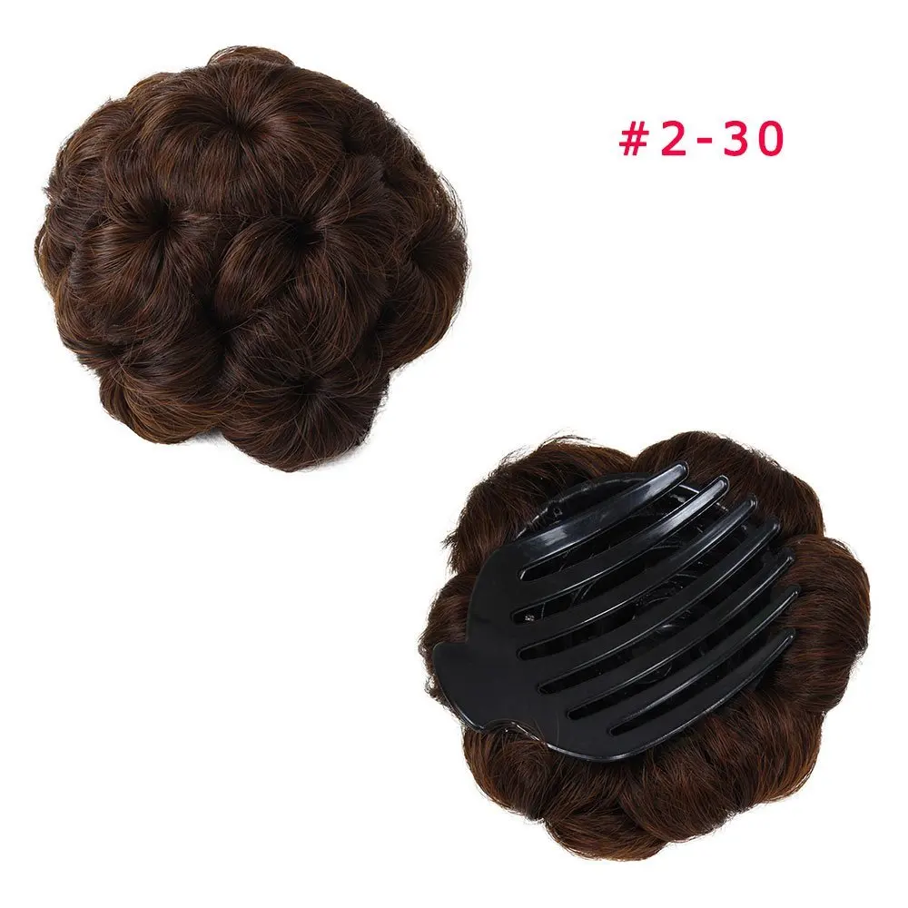 Buy Bride Bun Hair Chignon 48g Updo Black Synthetic Hairstyle Bun