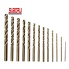 DIN338 135 Degree Split Point M35 Cobalt HSS Drills CNC Spiral Twist Drill Bit For Stainless Steel 304