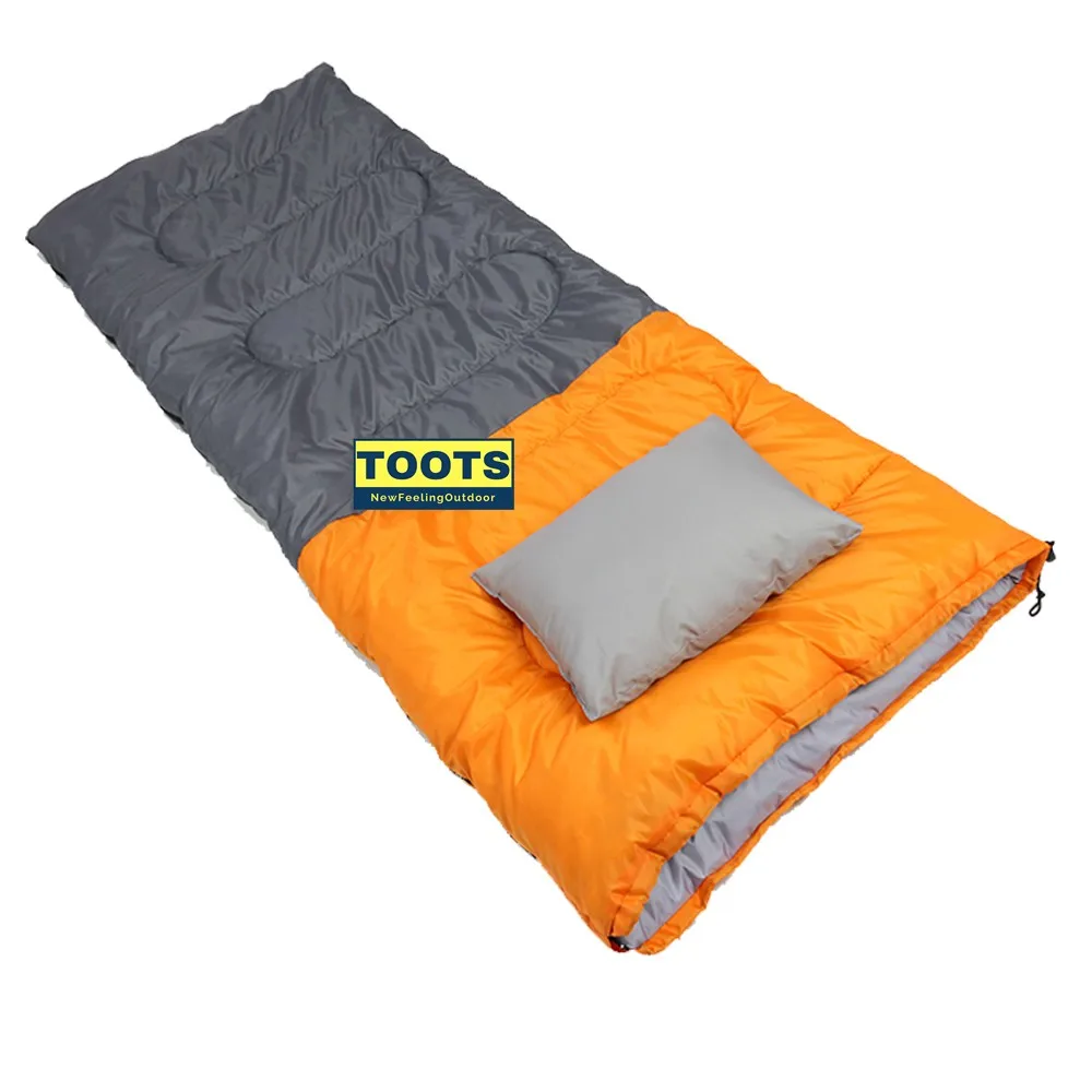 Outdoor Waterproof Dacron Envelope Sleeping Bag With Pillow Buy Super