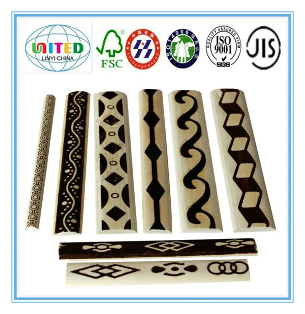 exterior molding/engineered teak wood moulding/flexible wood moulding