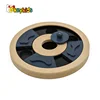 Wholesale creative paw shape wooden interactive dog toys best design pet IQ training wooden interactive dog toys W06F035