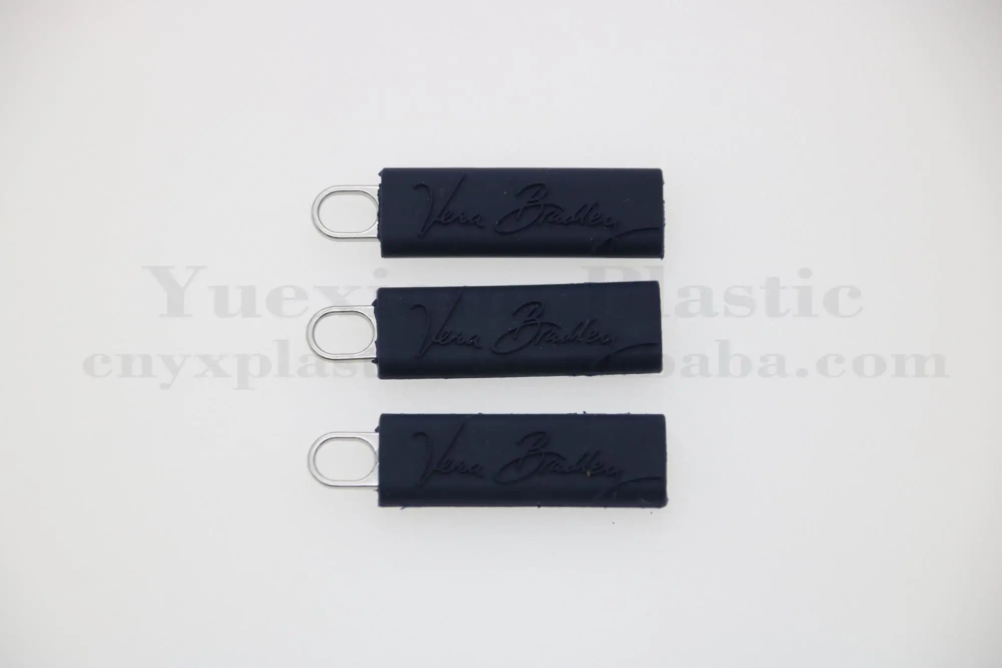 2d And 3d Embossed Logo Custom Zipper Pulls Rubber Pvc Zipper Pullers