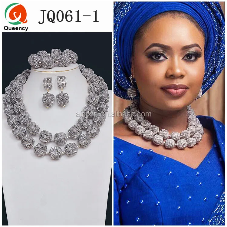 Jq060 Queency Wholesale Price Nigerian Wedding African Bridal Beads Jewellery Jewelry Set Buy