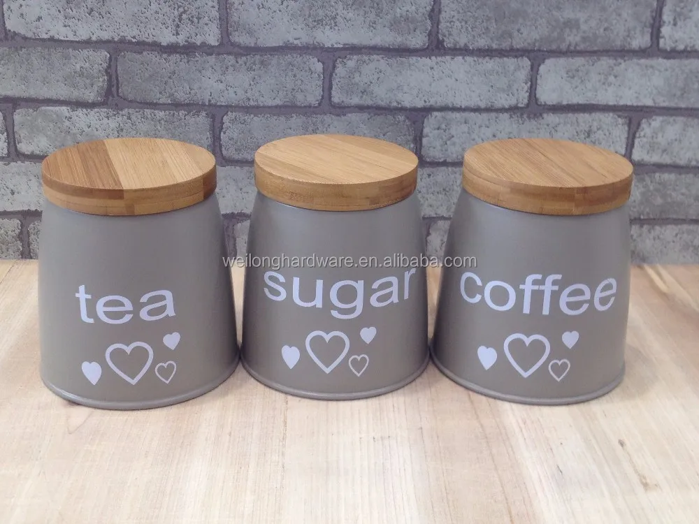 Whole Stainless Steel Lid Metal Sugar Funky Tea Coffee Storage Whole Stainless Steel Lid Metal