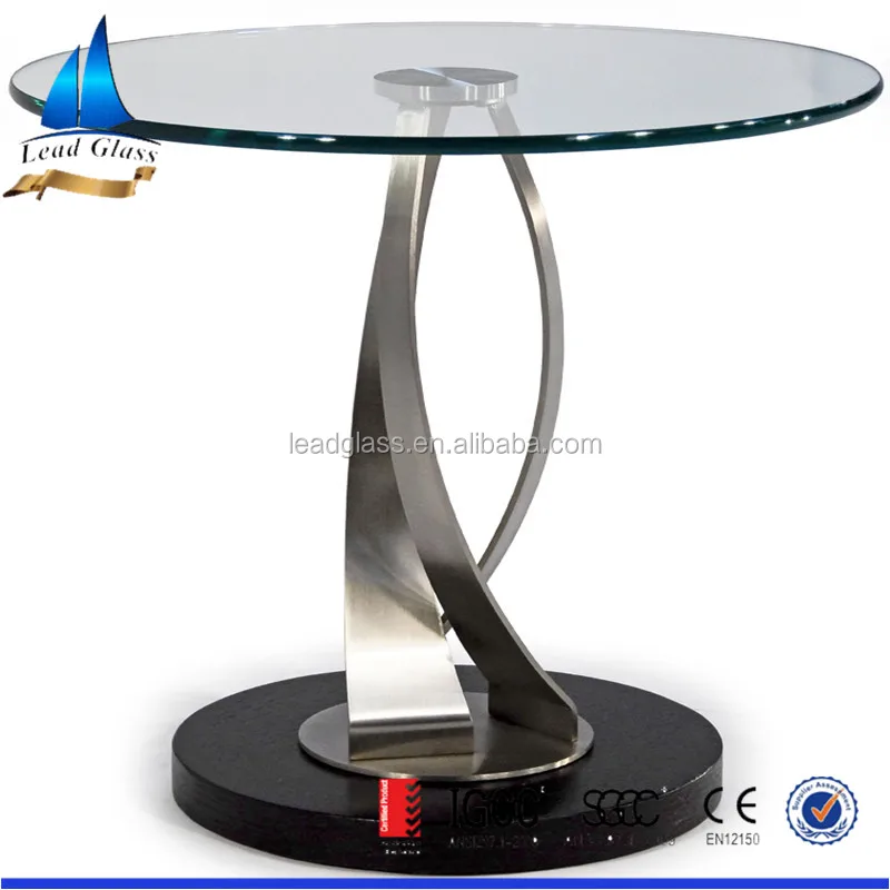 toughened glass round table top