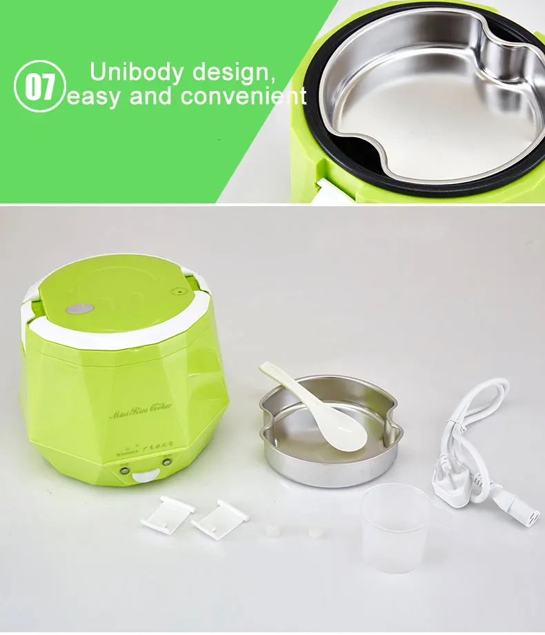 Mini Multifunction Rice Cooker 12v 1.3l For Rice,Soup,Noodles