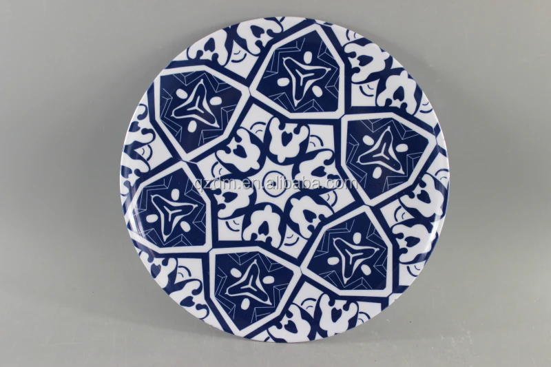 8inch Melamine flat base dinner plate & dishes