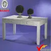 vintage French white painted recycled wood table