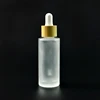 New design 30ml glass perfume essential oil dropper bottle with bamboo wooden lids