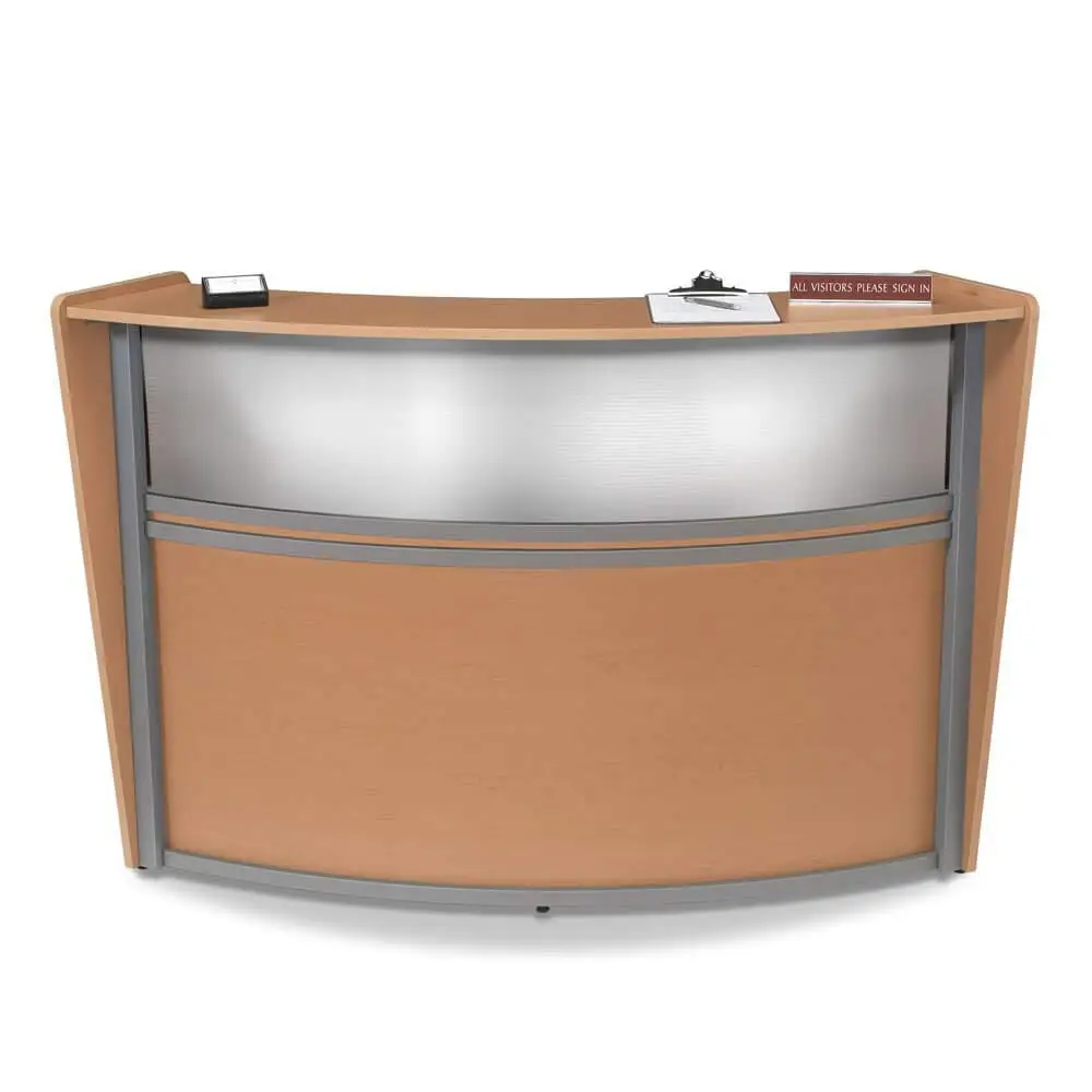Office Reception Desk - Receive Small Curved Reception Desk