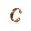 Inox Adjustable Pure Solid Jewelry Antique Wholesale Magnetic Copper Ring For Woman