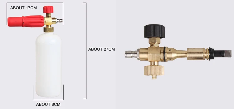 SS-FM1 Pressure Car Washer Water Gun + 1L Snow Foam Lance Generator Car Washing Cleaning Tools