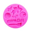 Silicone Halloween Witch Shape Chocolate Mould Ice Cube Tray Candy Mold for Hallows