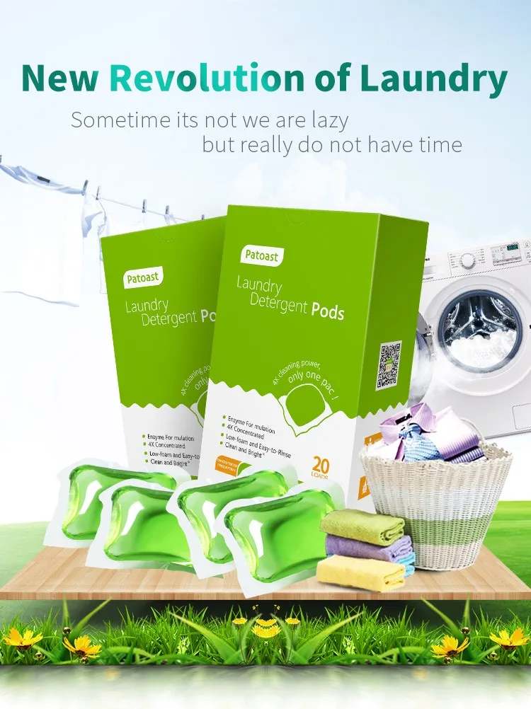 Maxsee 3in1 Laundry Detergent Pods,20counts Per Box Natural Laundry