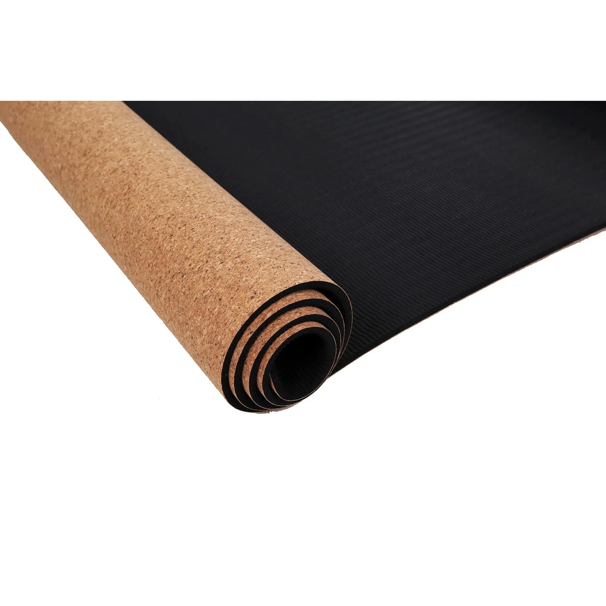 Eco Friendly Custom Print Natural Cork And Rubber Yoga Mat Buy Cork
