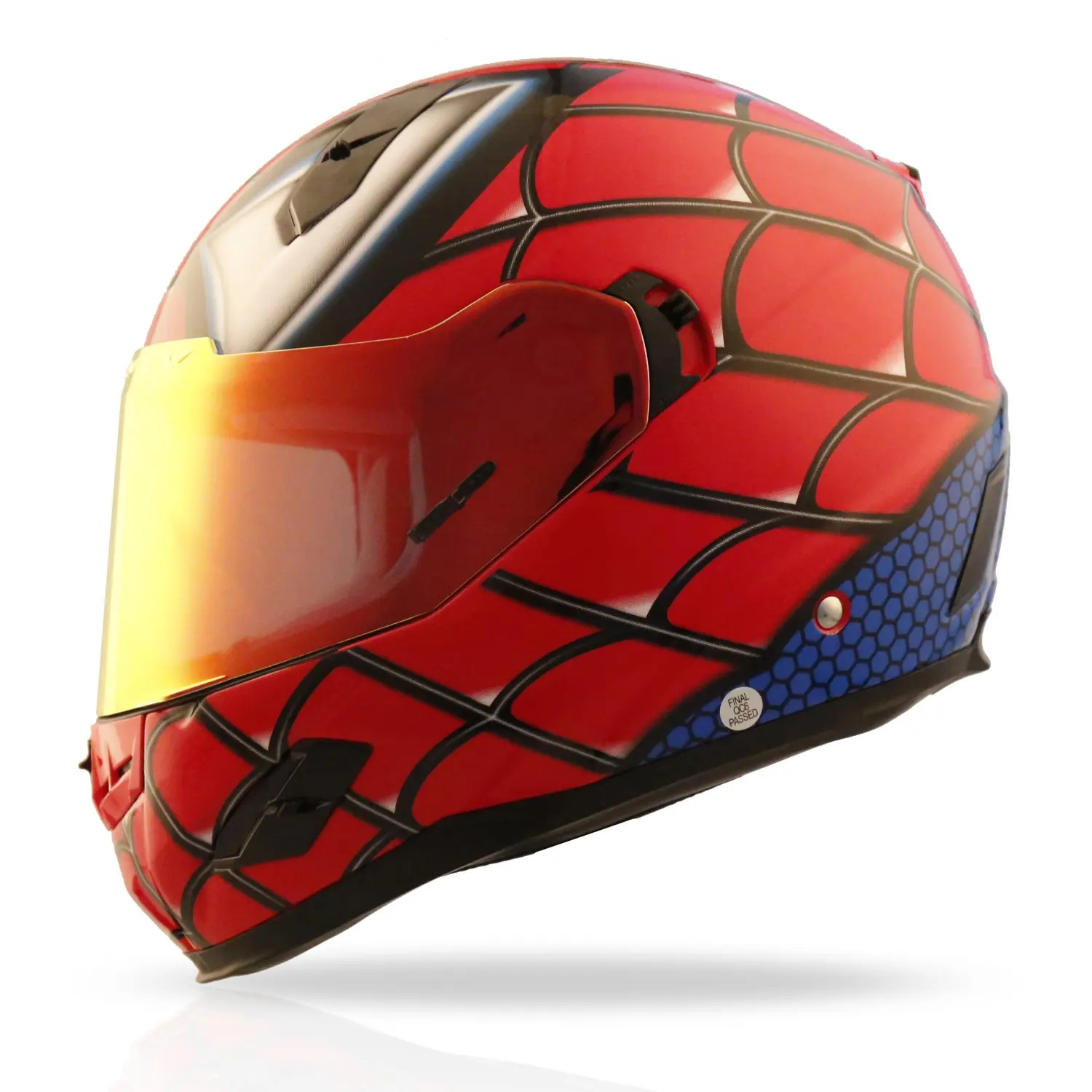 Oshide Bike Scooter Motorcycle Half Helmet with Goggles Glasses Visor for Women Men Blue+Black