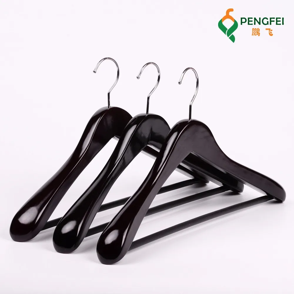 Luxury Black Wooden Coat Hanger Buy Coat Hanger,Wooden Coat Hanger