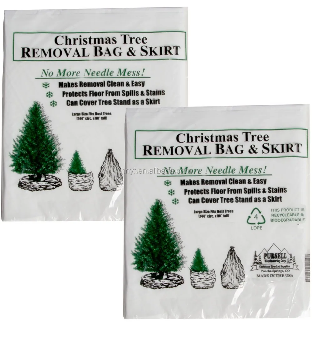 Christmas Tree Removal Bag 9feet Tall By 6feet Wide Tree Disposal Bag Large Clear Storage Bag