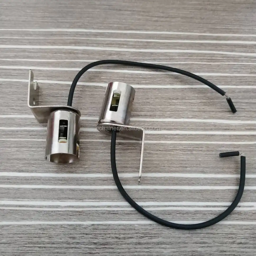 Brass Lamp Base Ba15d Bay15d Ba15s Socket With Wire Lampholder