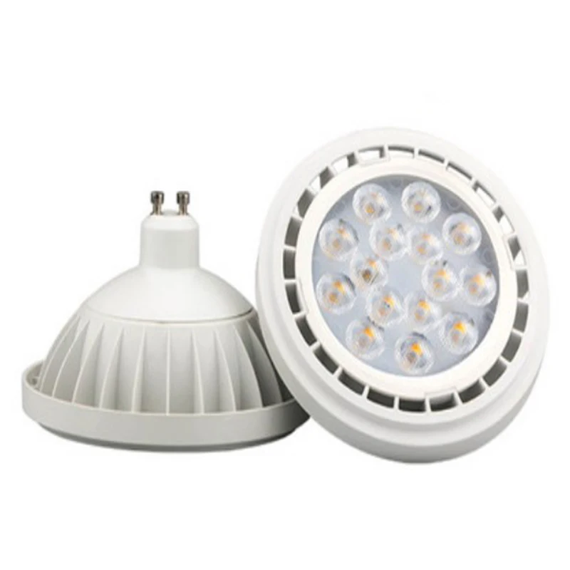 Recessed ceiling light source 12W LED AR111 Grille lamp DC12/24v 85-265v gu10 g53 SMD spotlight dimmable LED Beans Gall Light