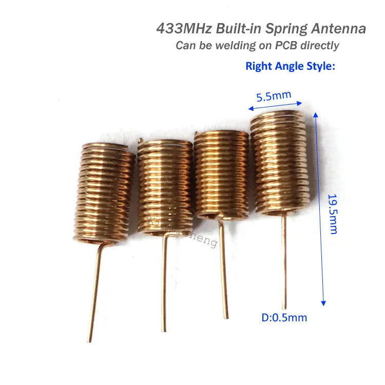 Cheap Price 433mhz Spring Antenna Built-in Bronze 433m Spring Aerial ...