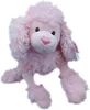 Yangzhou plush toy factory customized beautiful pink sister plush poodle dog animal toy with lovely expression