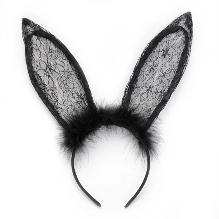 Wholesale Sexy Lace Rabbit Ears Headband Bunny Girls Hair Accessory For Costume Party Buy Long 3743