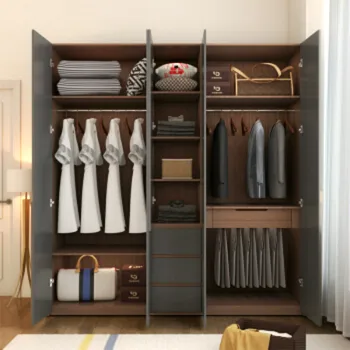 Bedroom Cabinets Wardrobe With Lock Sliding Door Steel Almirah
