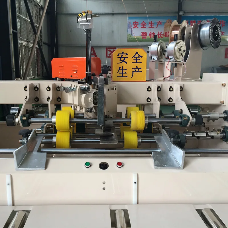 Semi automatic semi-automatic corrugated paperboard carton nail box stitching stitcher nailing machine