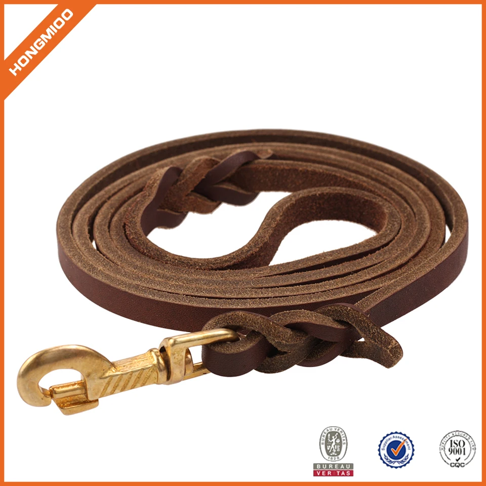 Best for Training Logical Leather Dog Leash Water Resistant Heavy Full Grain Leather Lead 