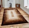 living room chocolate color tufted polyester 3d shaggy tapis/tapete