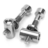 CNC machine turning aluminum Alloy/17-4 2pcs Titanium Ti M5 x 30 Screw Bolt Nut Washer for seat post