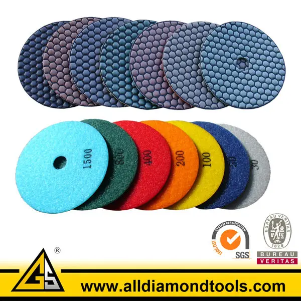 Wholesale Multi Styles Dry Flexible Granite/marble Floor Polishing Pads