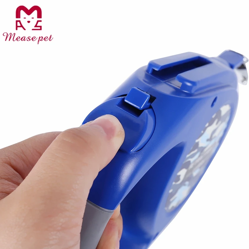 Custom Color Nylon dogs accessories in china, Retractable Dogs 5M 16.5FT Automatic custom Outdoor LED big dog leash