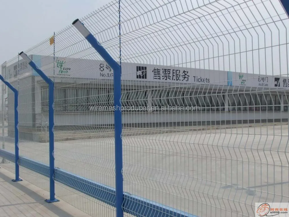 welded wire mesh fence pvc coated green fence