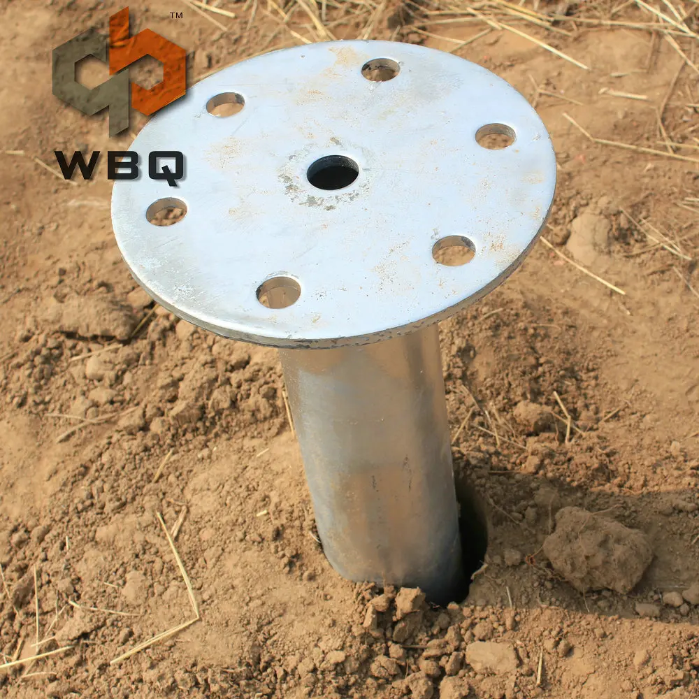 Solar Ground Screw For Led Street Lamp Buy Ground Screw Anchor Plug,Pole Anchor,Hot Dipped