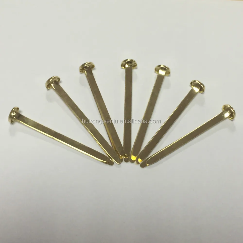 Wholesale 8*50mm Decorative Metal Brad,Brass Paper Fastener Brad Large