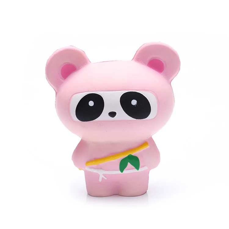 Pink Panda PU foam toy animal stress toy