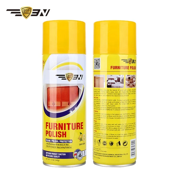 
Wood Furniture Polish Spray(340g), Eco-Friendly Lacquer Furniture Polish, High Quality Furniture Varnish Spray for Hotel 